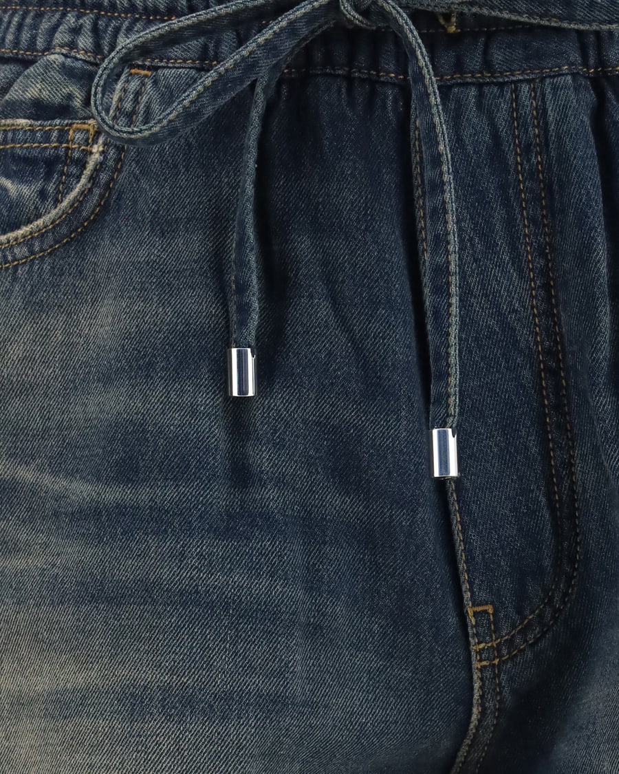 Amiri Drawstring denim Shorts, view 5