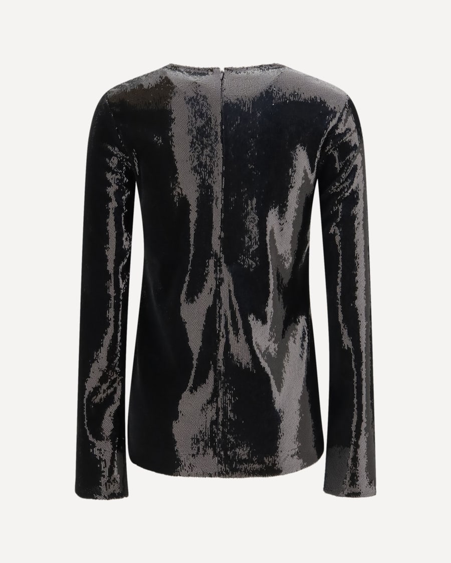 Toteme Long-sleeved sequin Top, view 4