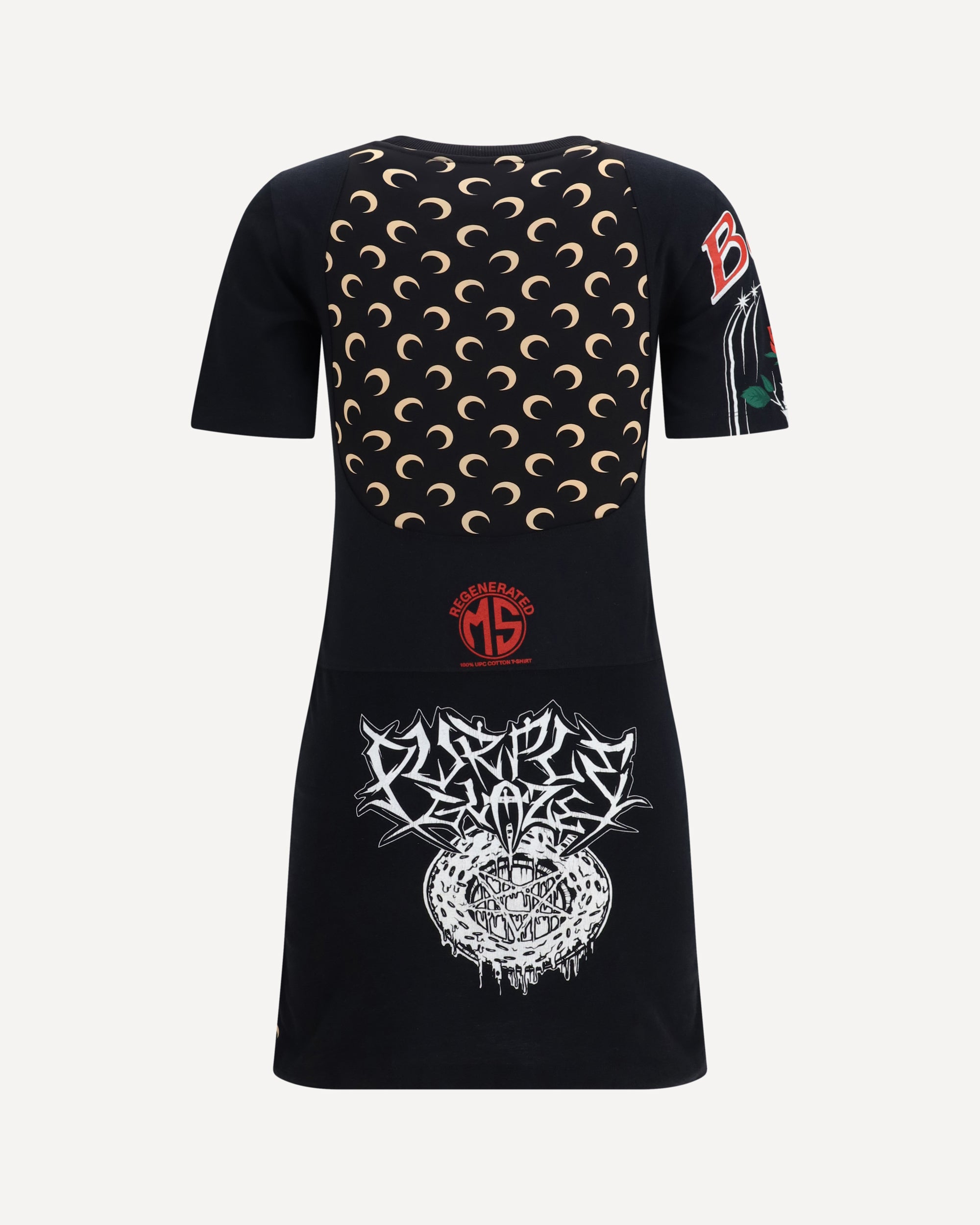 MARINE SERRE Fitted recycled jersey Dress, view 2