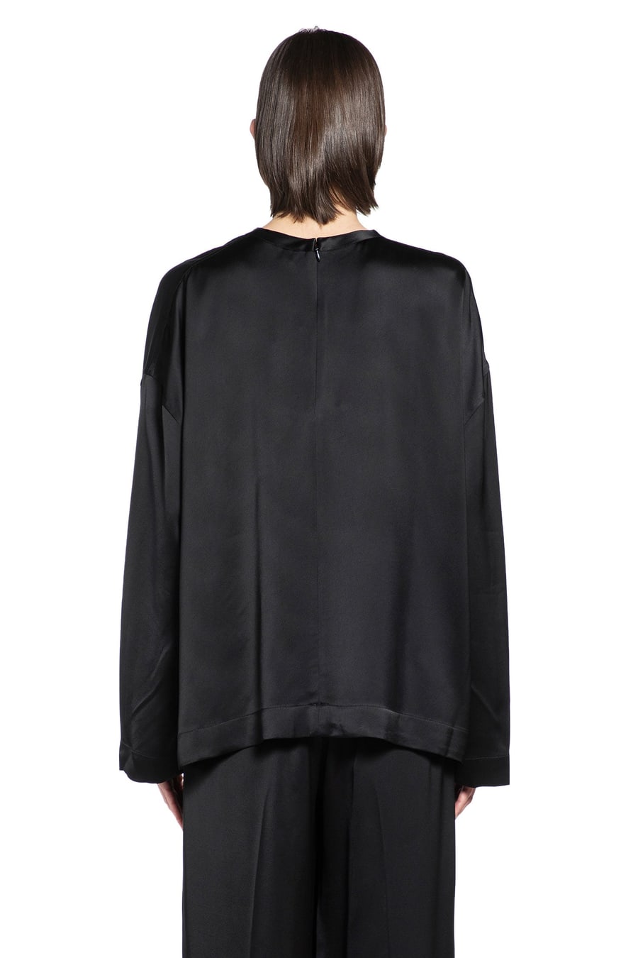 Toteme Boxy Satin Top, view 3