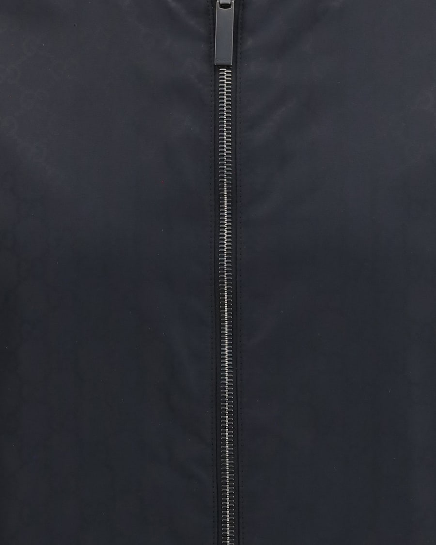 Gucci Reversible zip Jacket in lightweight silk faille, view 5
