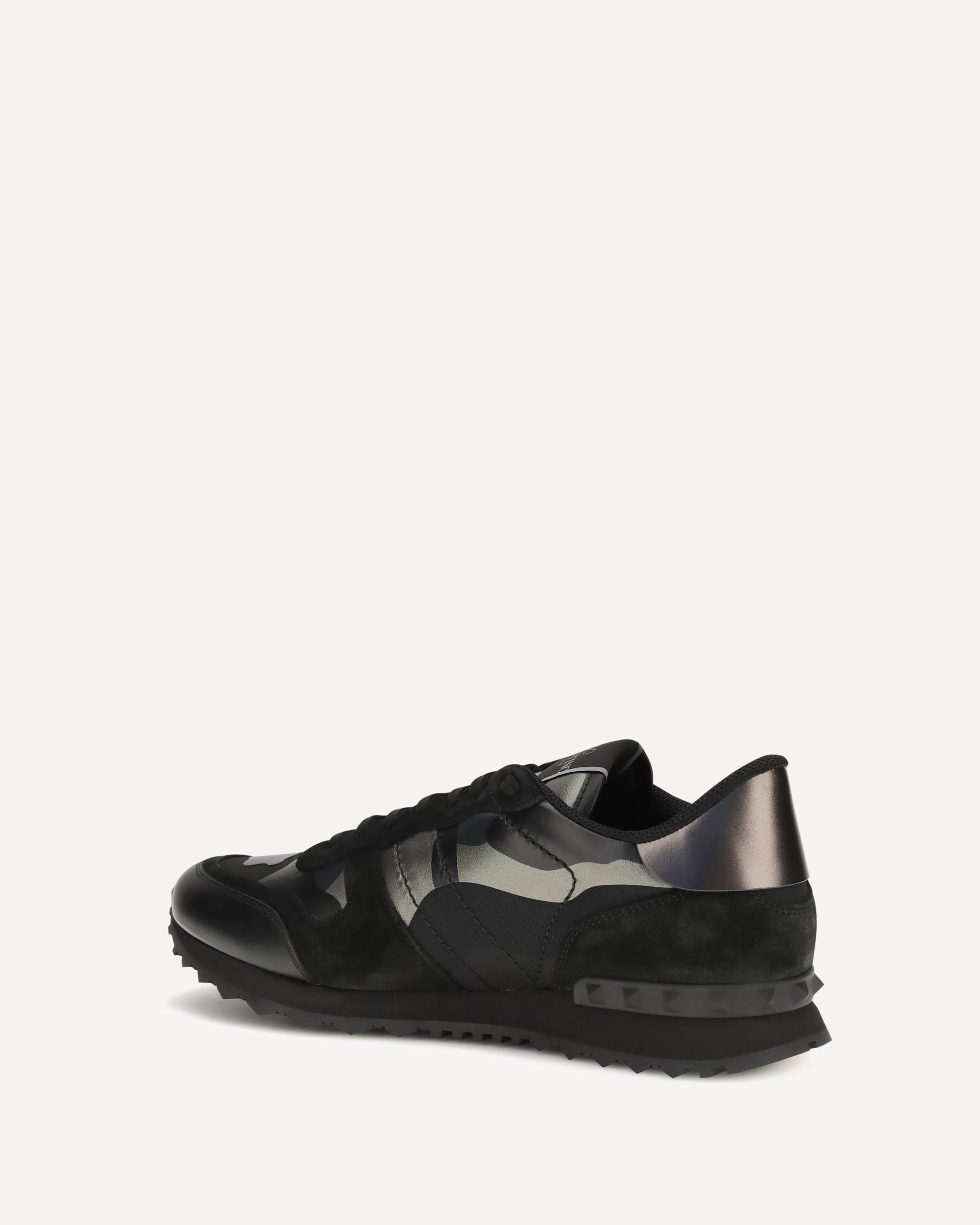 Valentino Garavani Rockrunner Camouflage laminated Sneakers, view 2