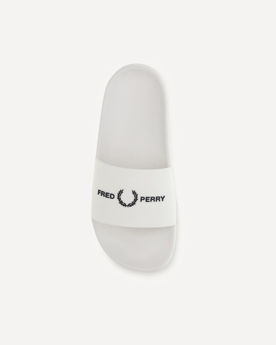 FRED PERRY Rubber slides with logo, view 6