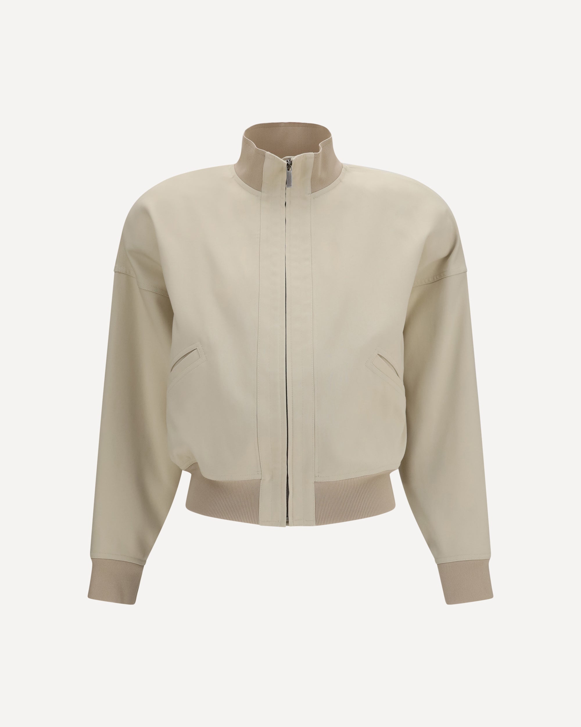 Gucci Zip Bomber Jacket in silk poplin