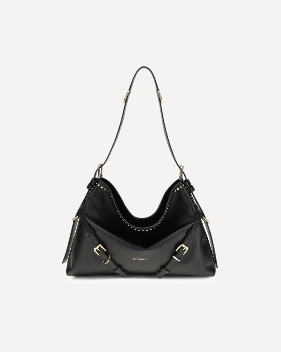 Givenchy Large Voyou Shoulder Bag in shiny leather, view 3