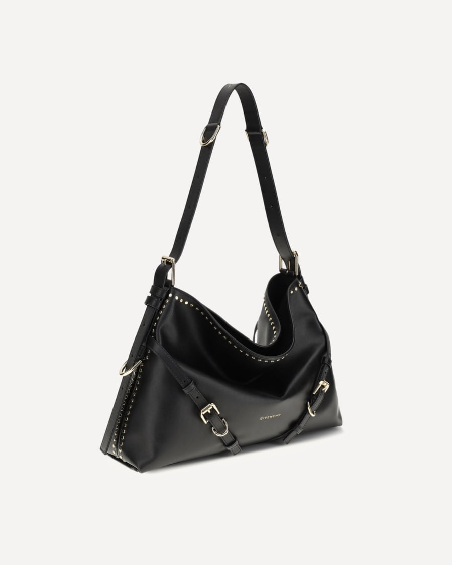 Givenchy Large Voyou Shoulder Bag in shiny leather, view 4