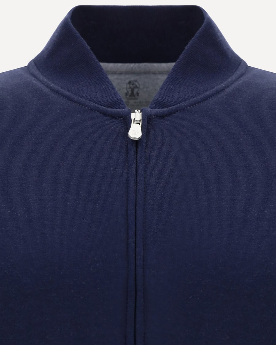 Brunello Cucinelli Cotton zip Sweatshirt, view 5