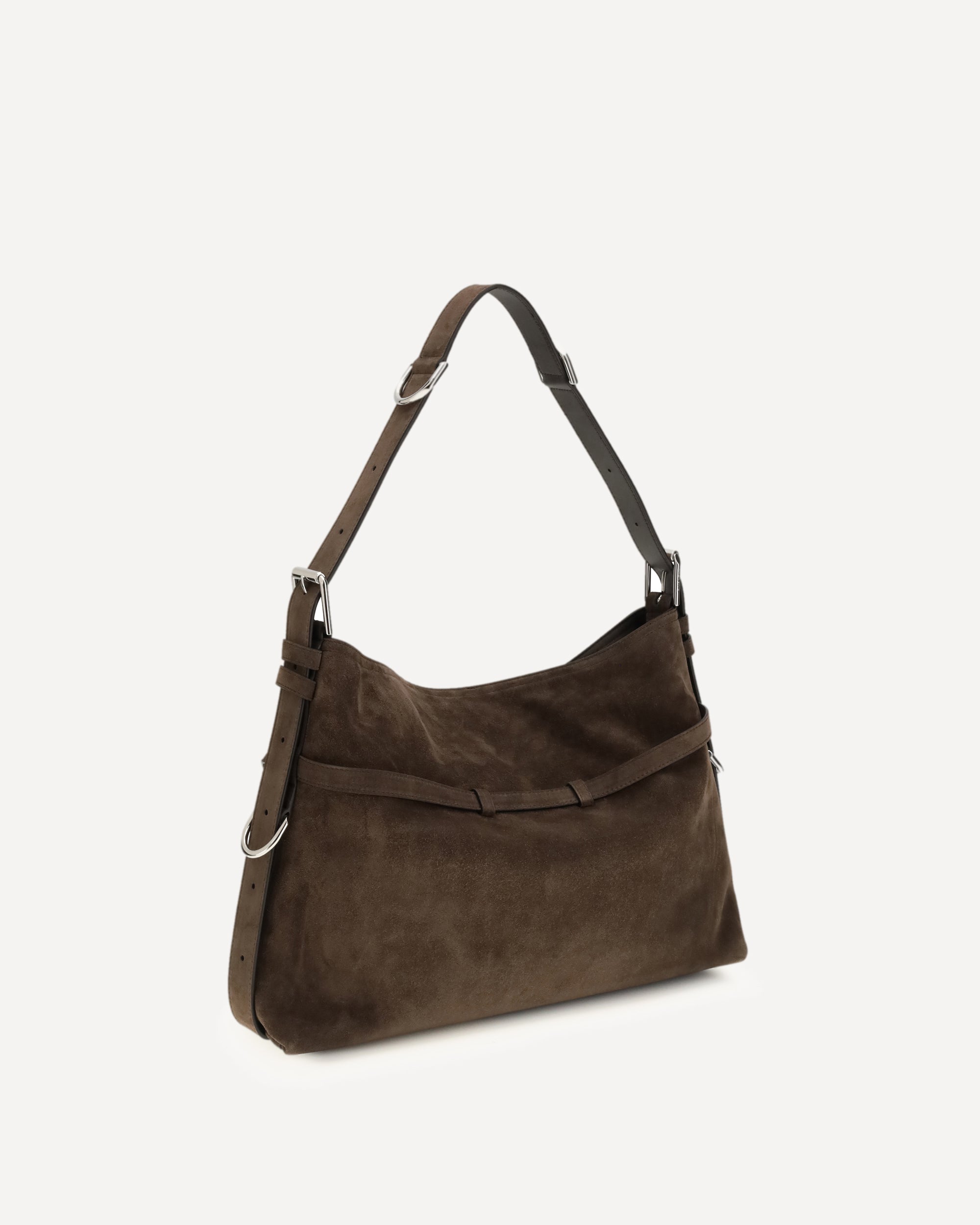 Givenchy Medium Voyou Shoulder Bag in glossy leather, view 2
