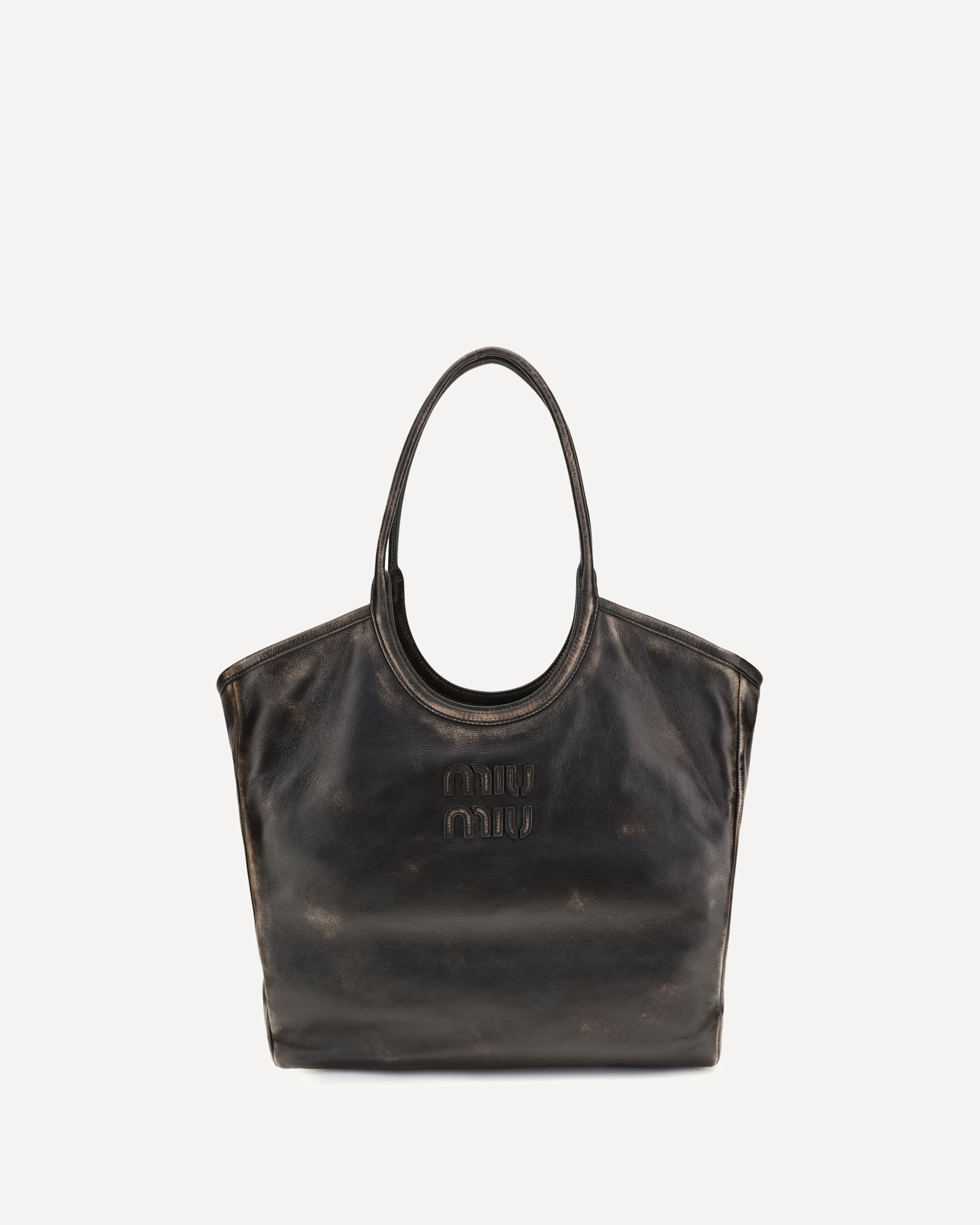 Miu Miu Ivy leather Tote Bag