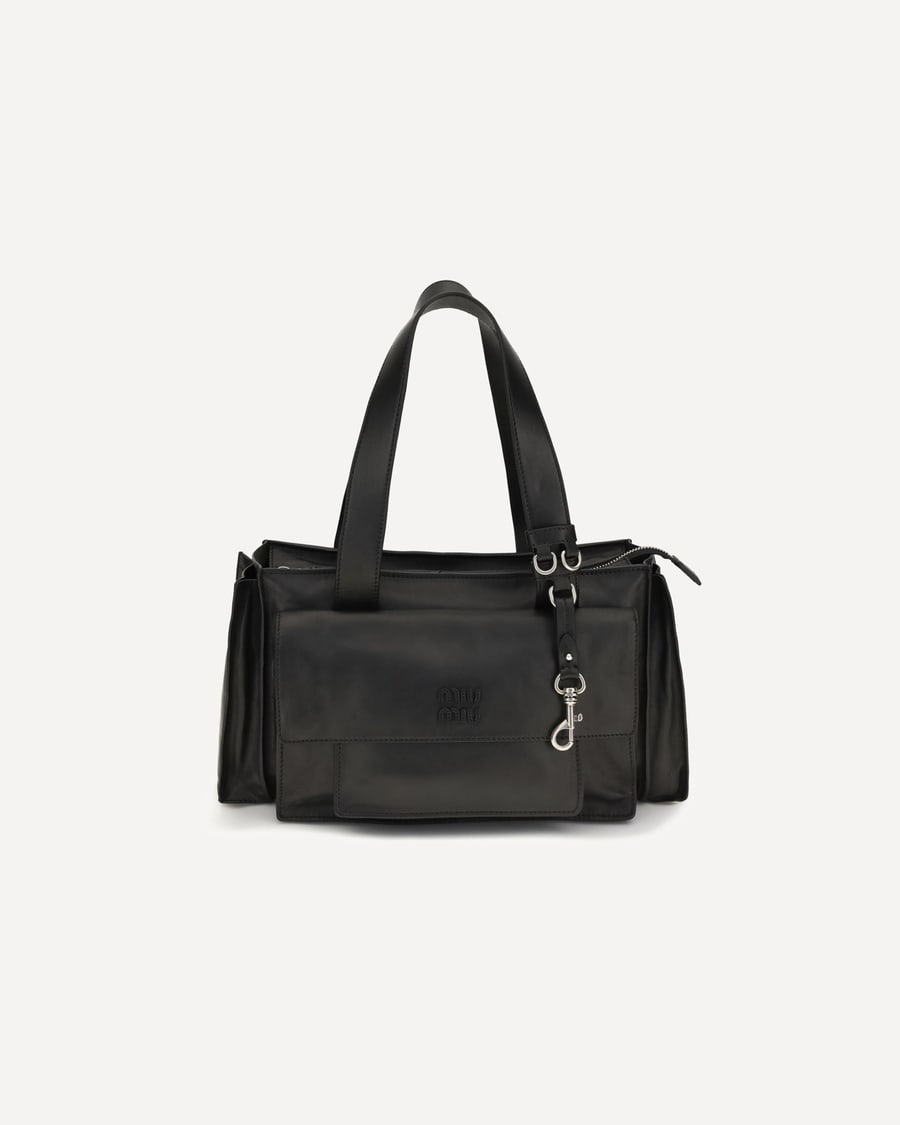 Miu Miu Utilitaire leather Shoulder Bag, view 3