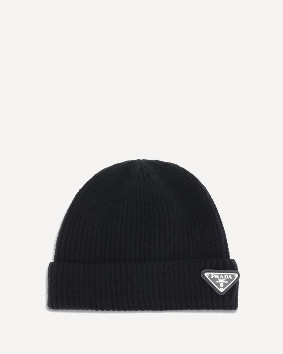 Prada Beanie Hat with logo