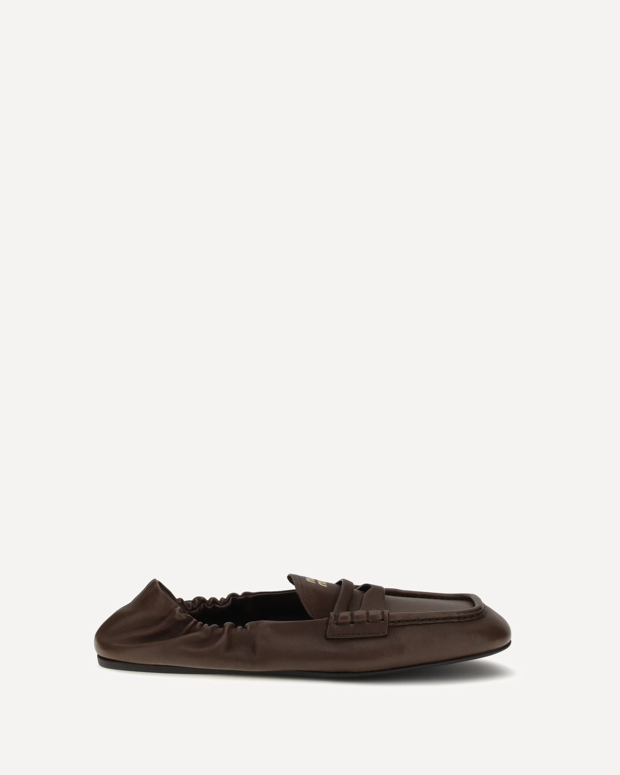 Miu Miu Ruches Loafers in nappa leather