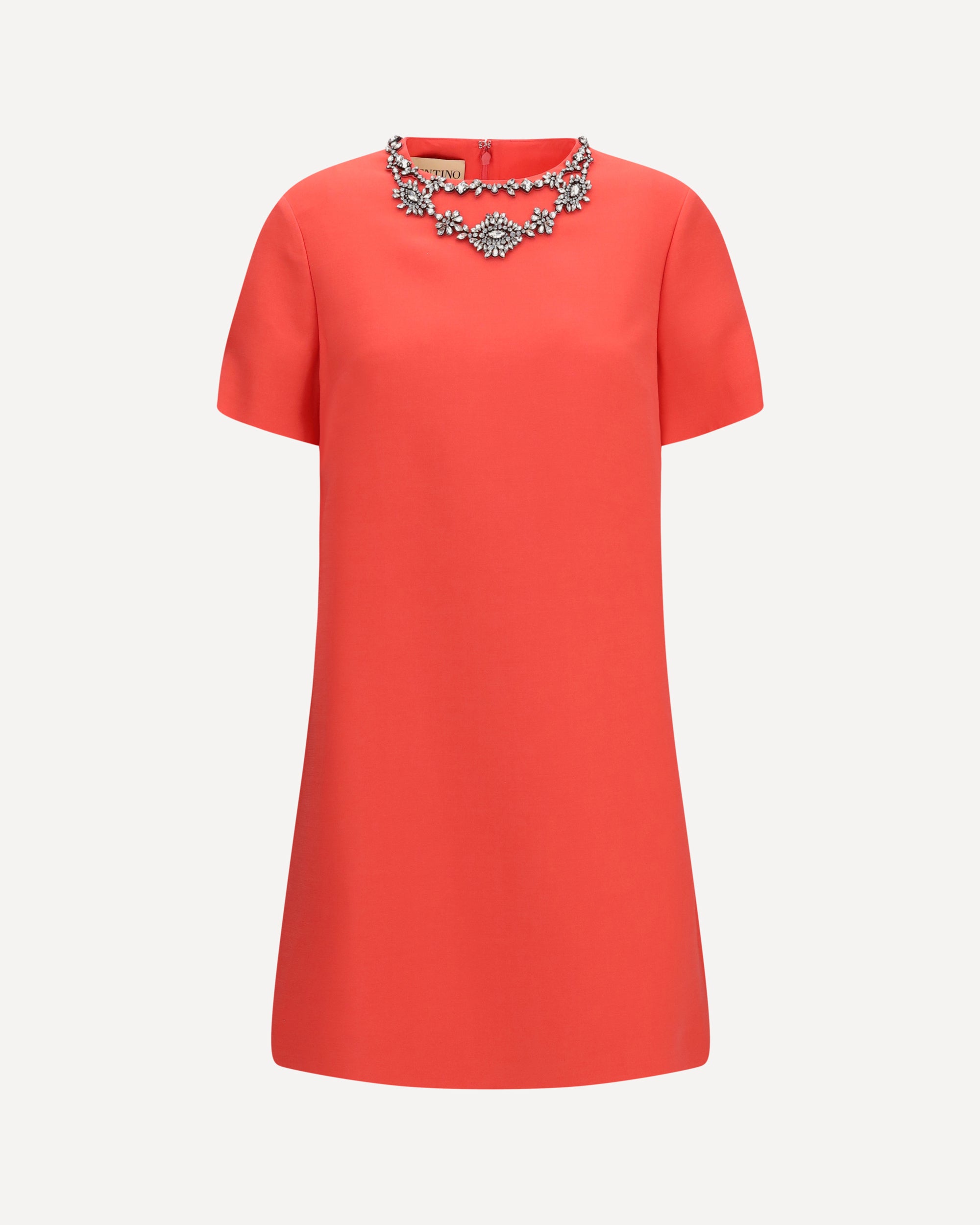 VALENTINO Embellished crew-neck Dress