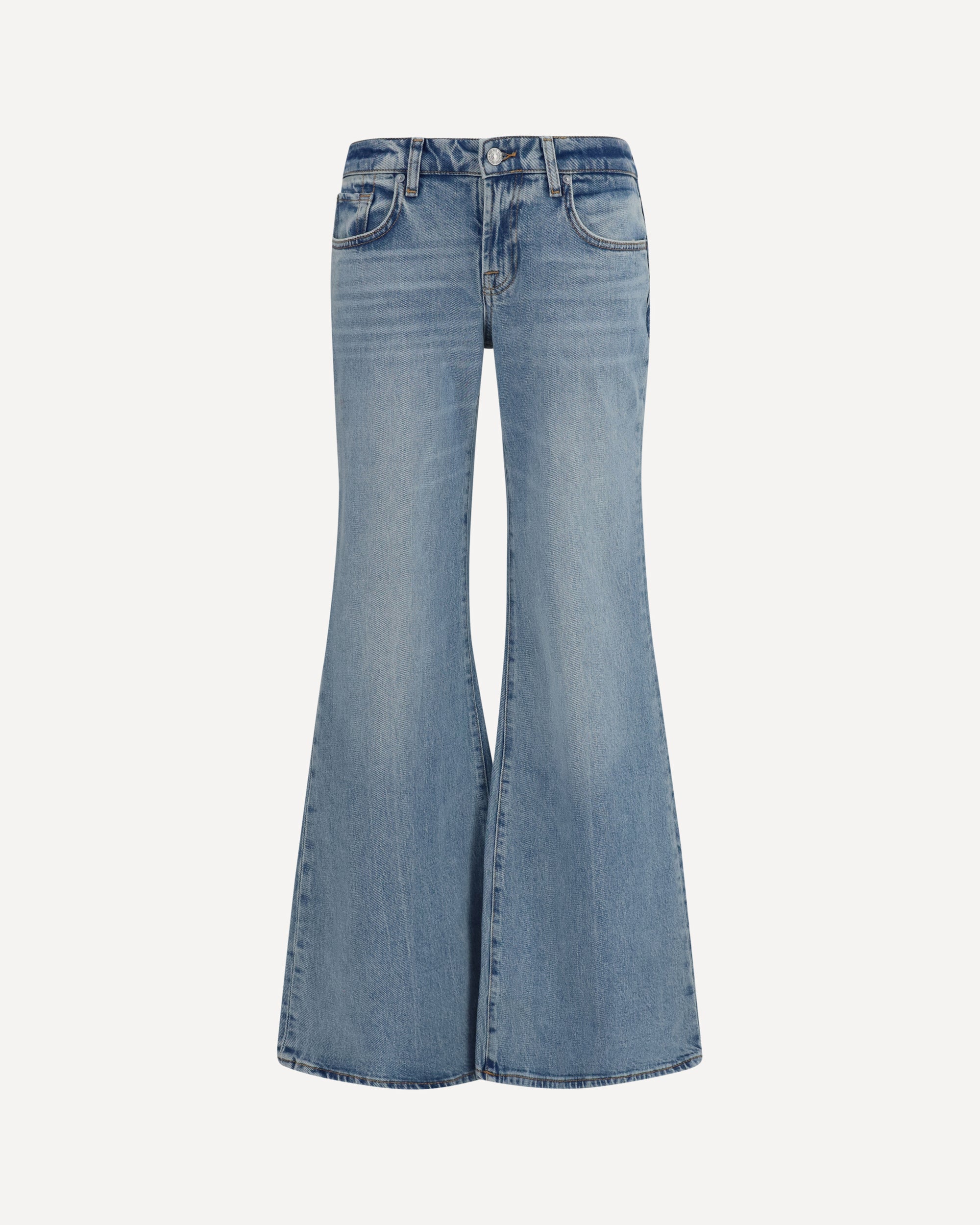 7FOR Low-rise five-pocket Jeans