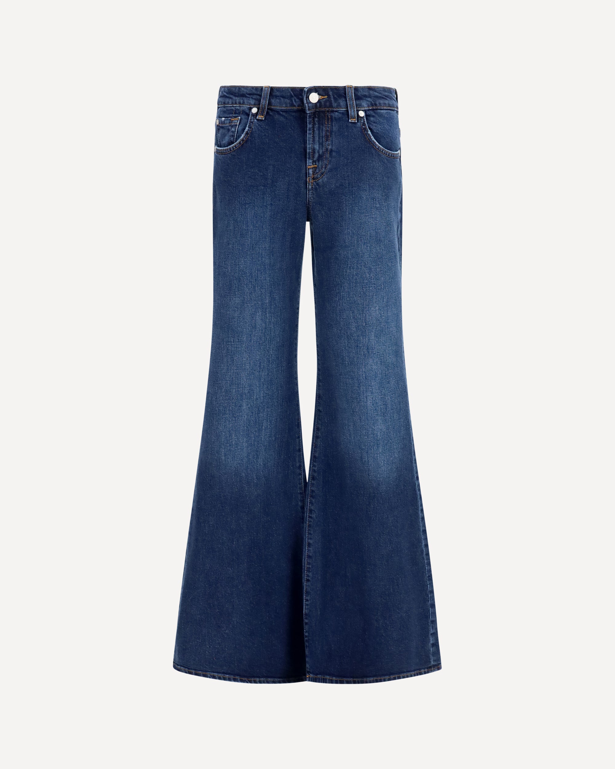 7FOR Low-rise flared Jeans