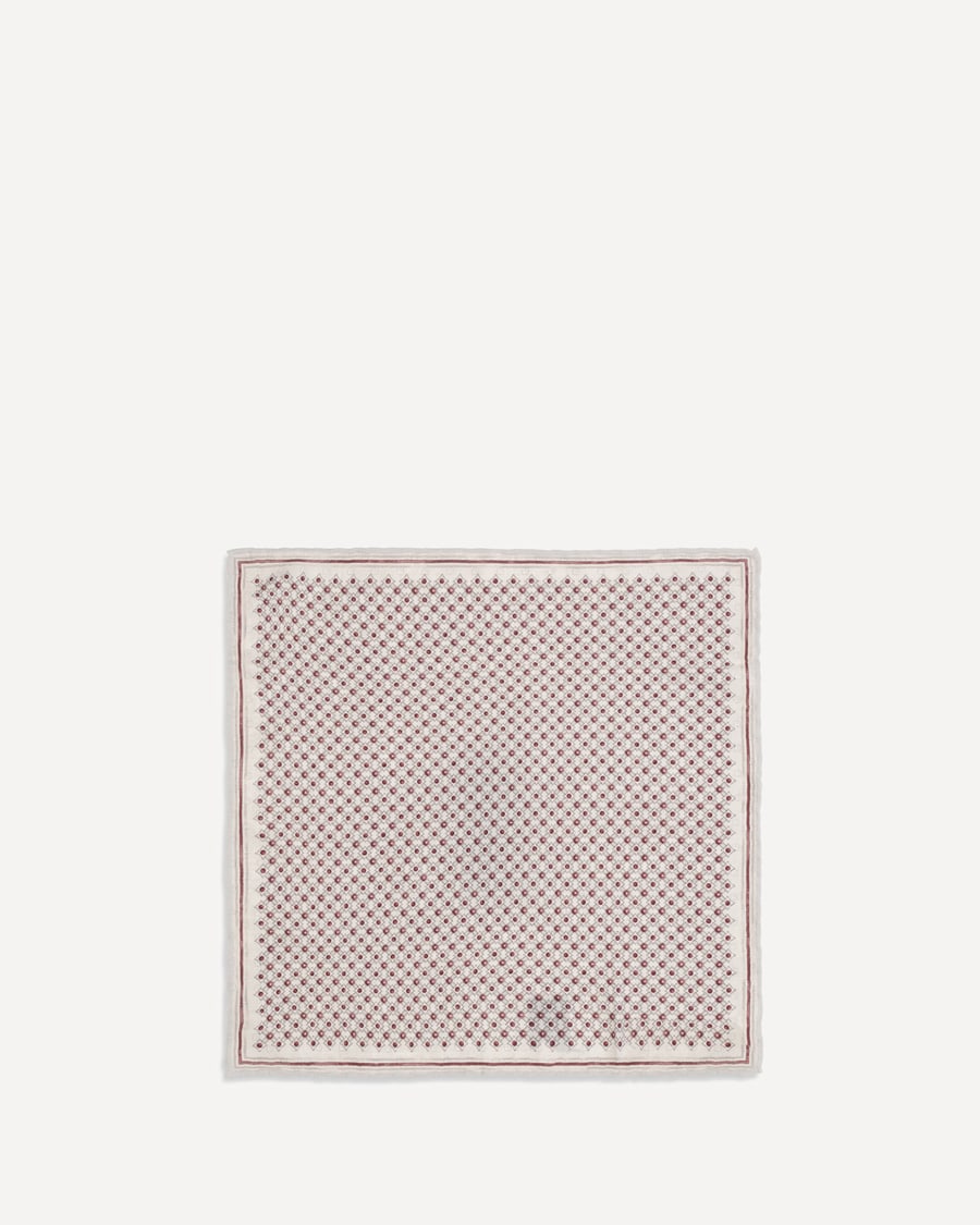 Brunello Cucinelli Silk Pochette with geometric pattern, view 2