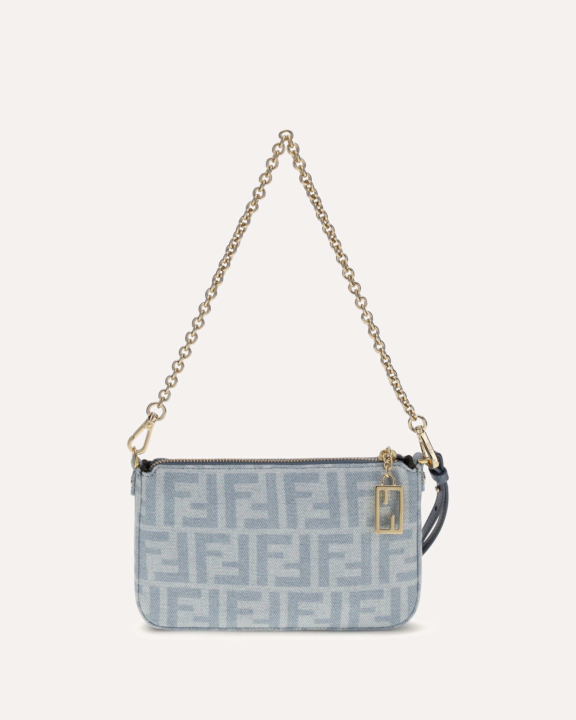 Fendi Denim Baguette Clutch