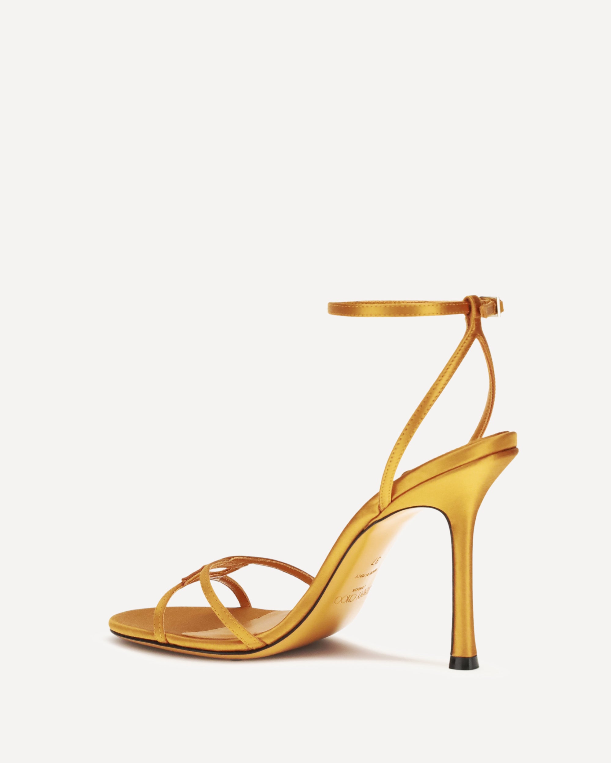 Jimmy Choo Leo Sandals in satin, view 2