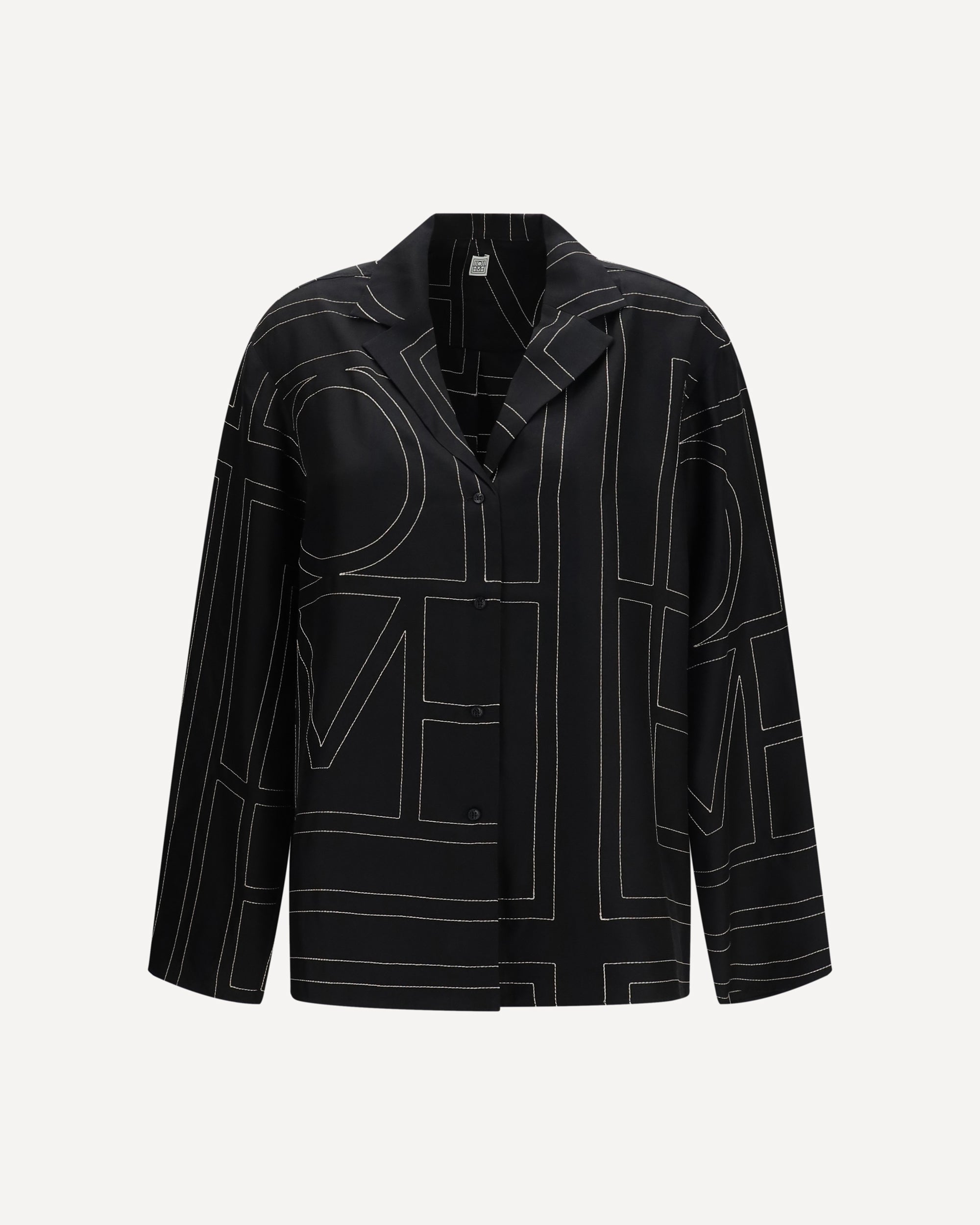 Toteme Silk Shirt with all-over monogram