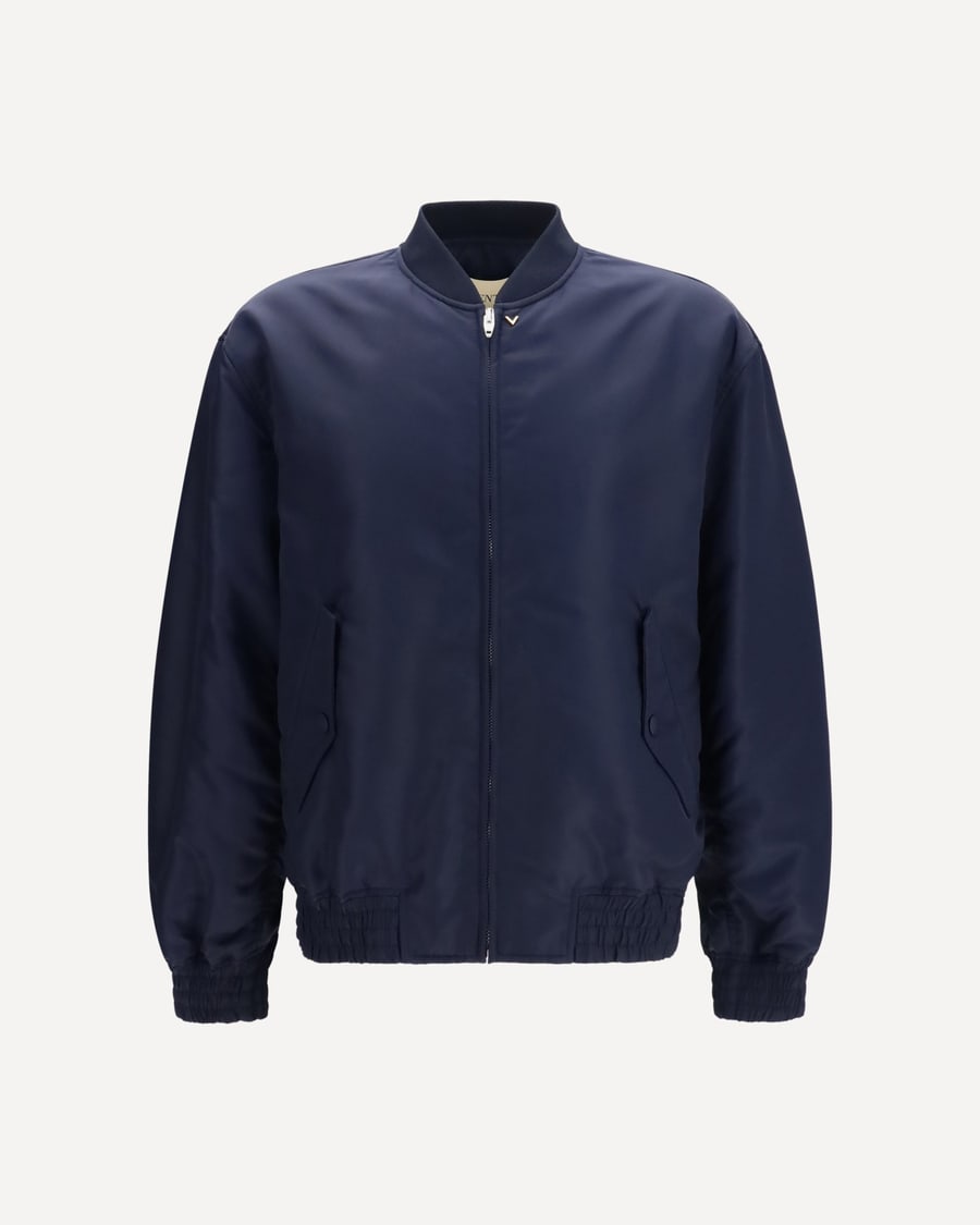 VALENTINO Nylon Jacket with ruffles