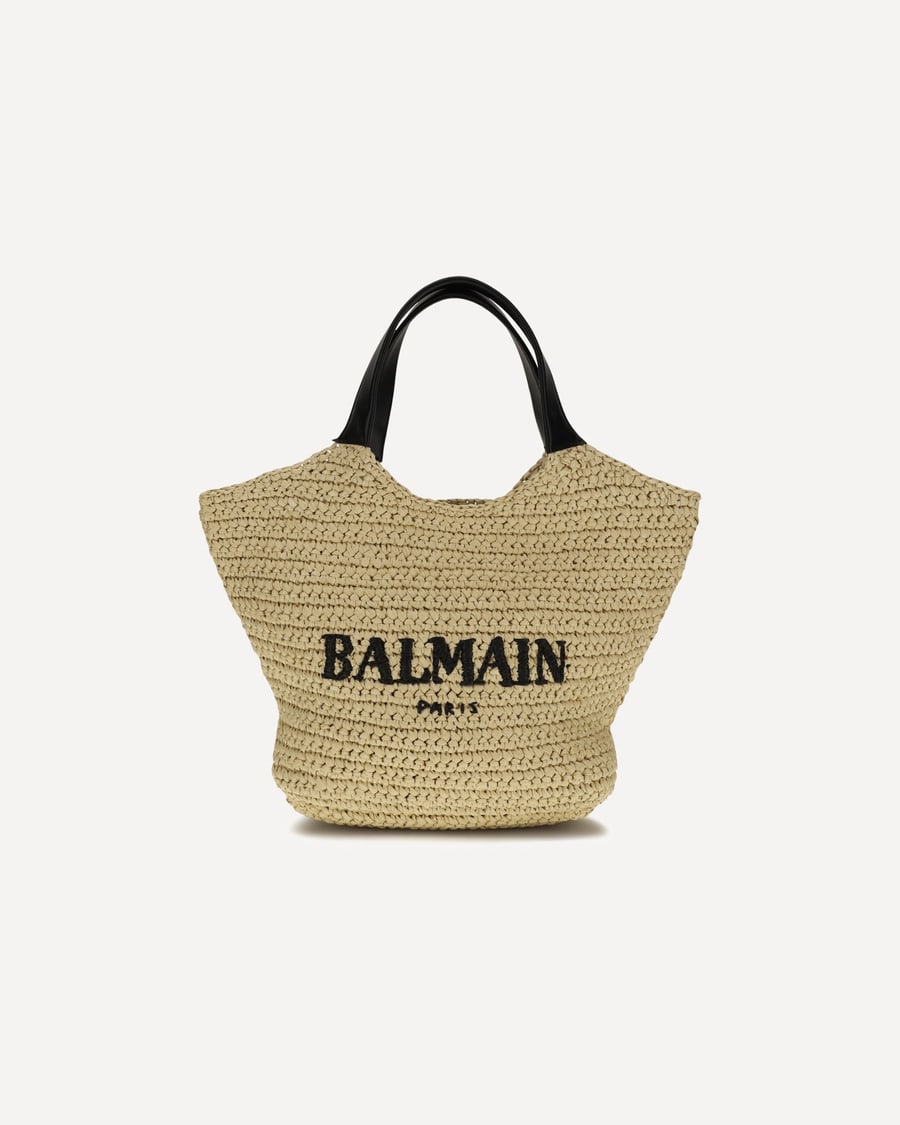 Balmain Mini crochet Tote Bag, view 3