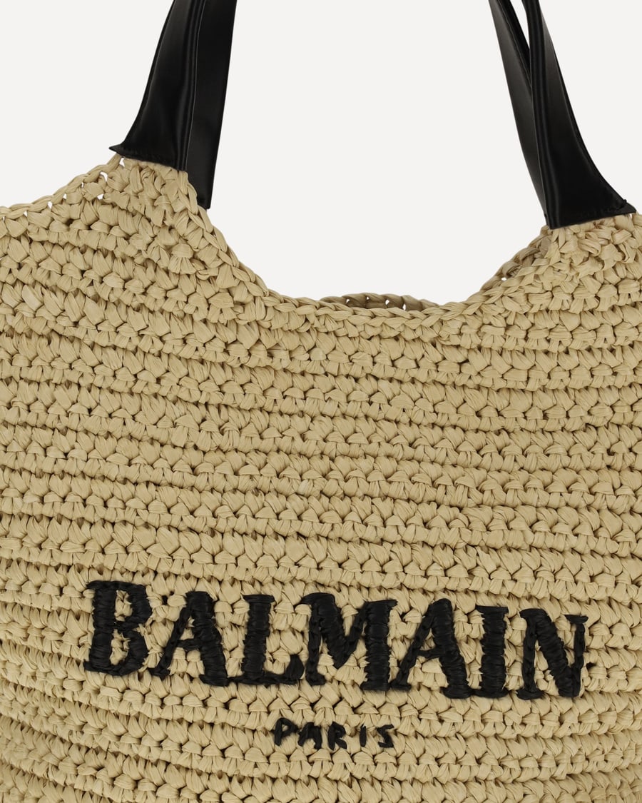 Balmain Mini crochet Tote Bag, view 6