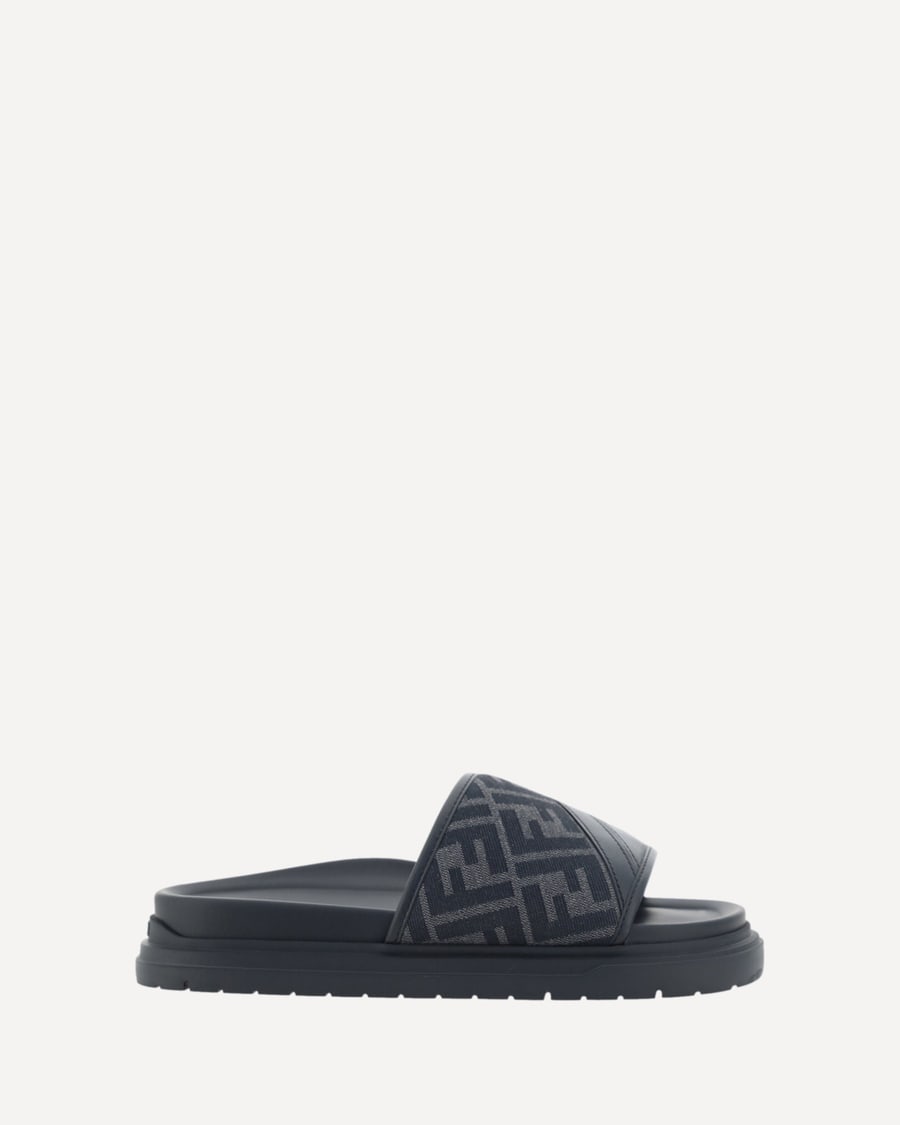 Fendi Slide Diagonal Sandals