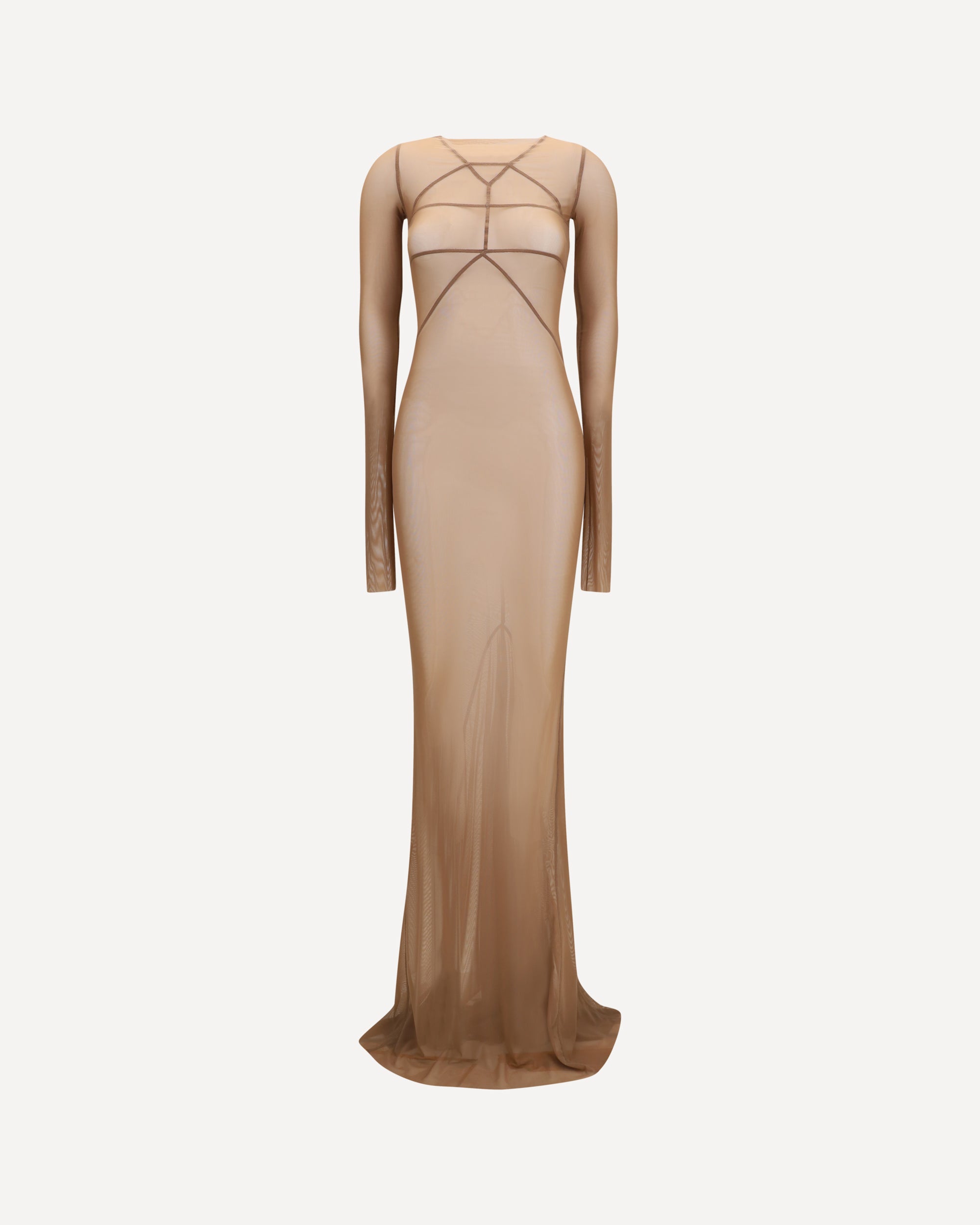 Rick Owens Long transparent tulle Dress