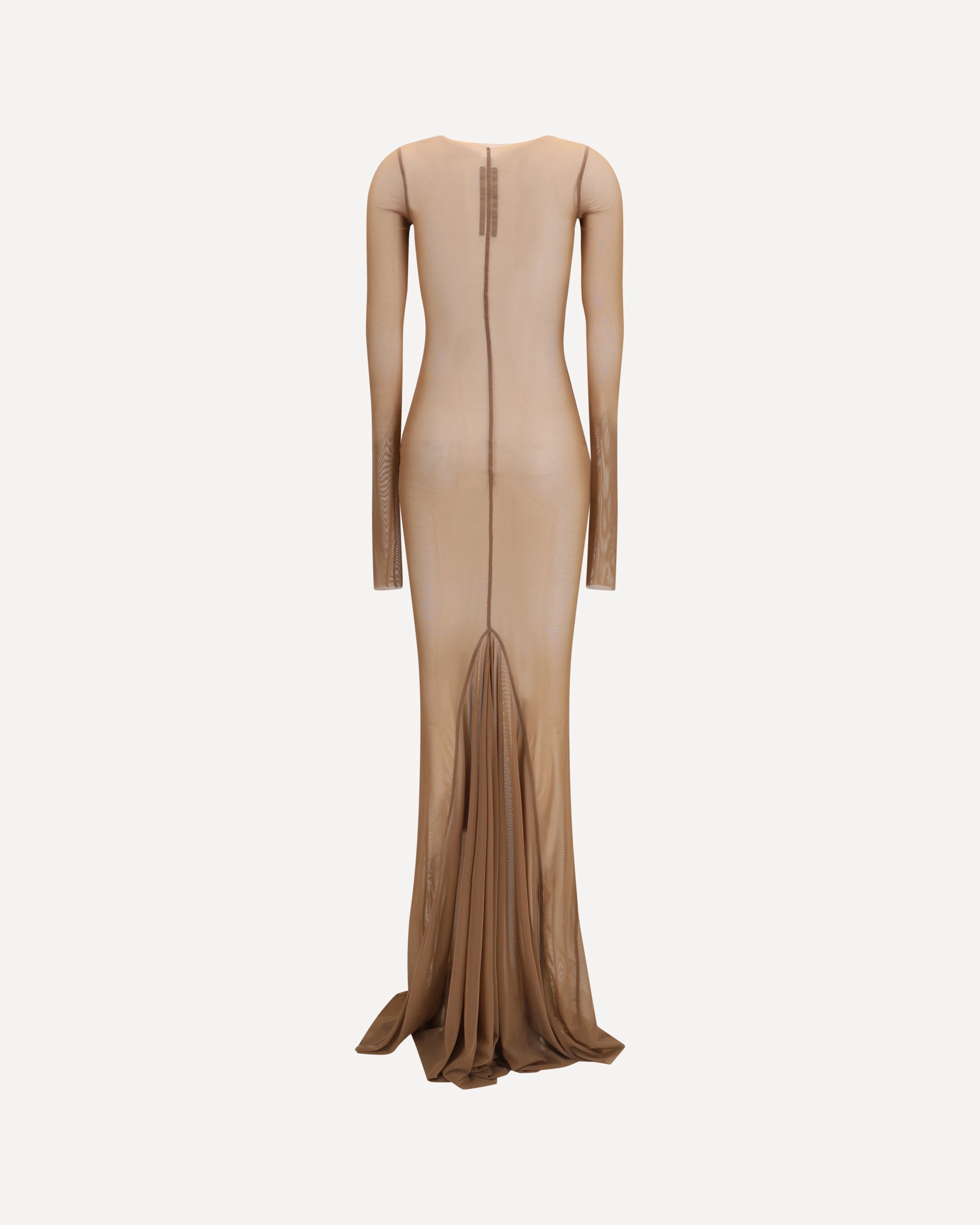 Rick Owens Long transparent tulle Dress, view 2
