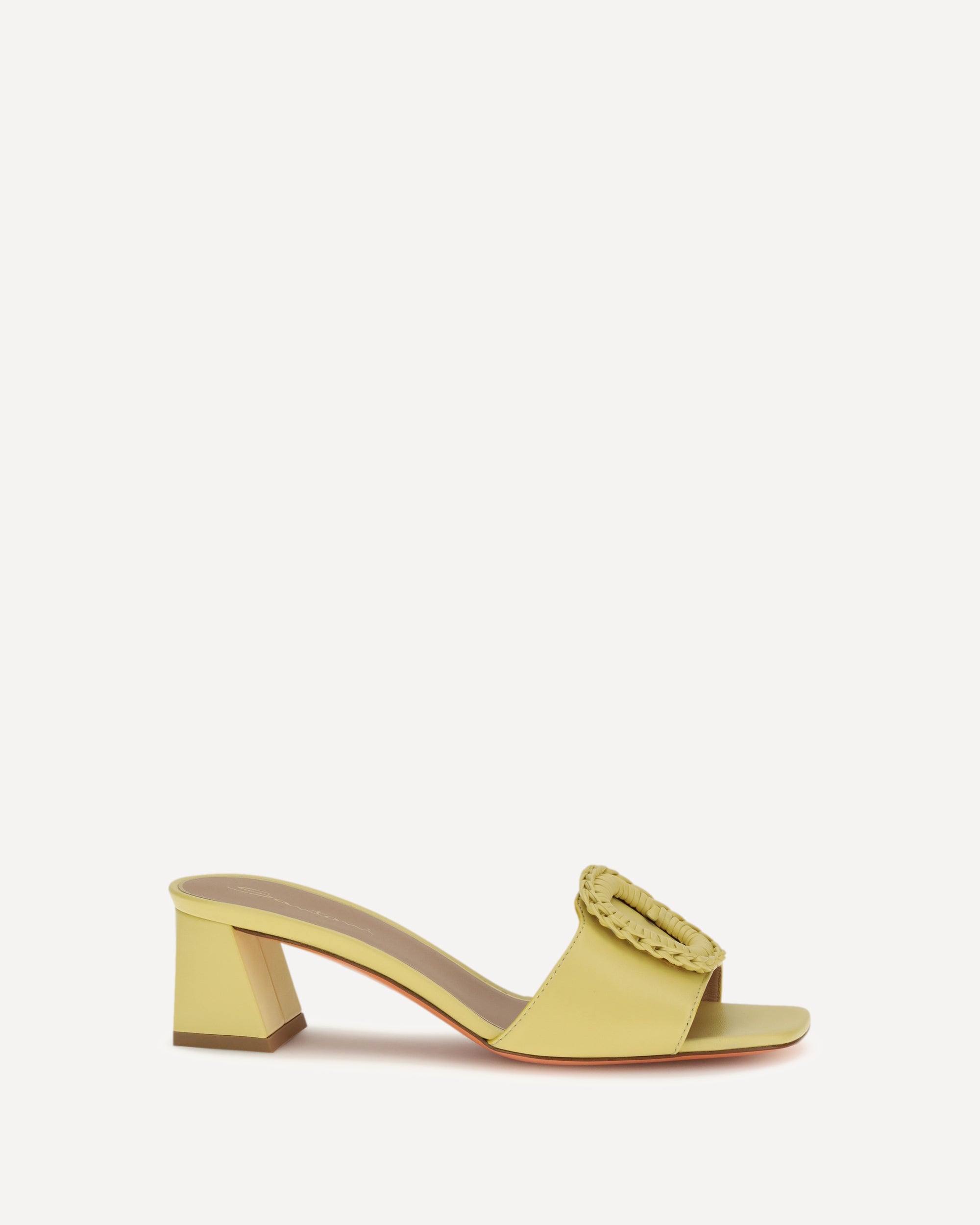 SANTONI Leather Sandals Mules
