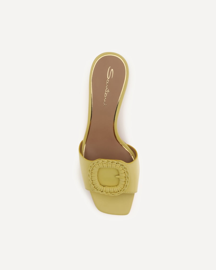 SANTONI Leather Sandals Mules, view 6