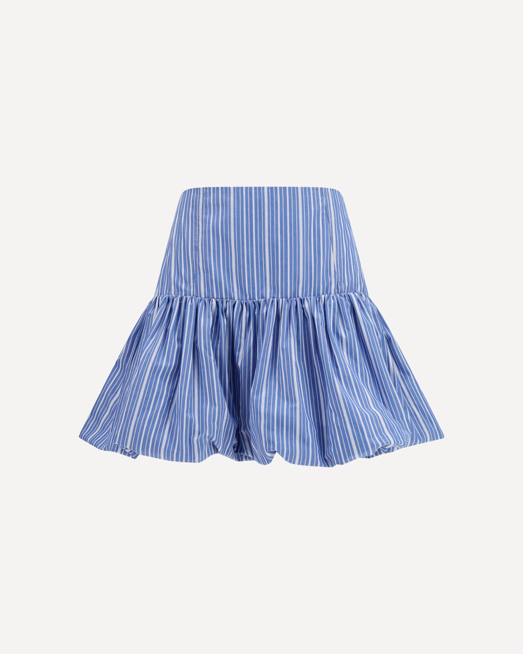 Ganni Striped mini balloon Skirt