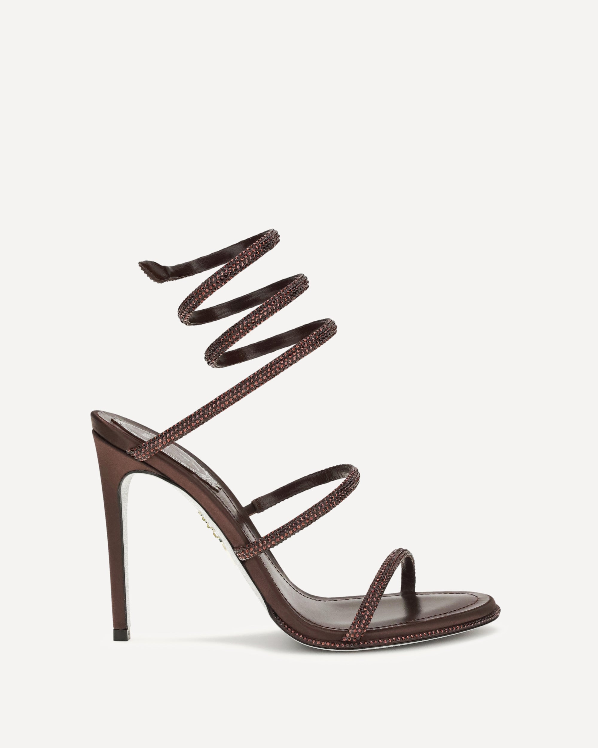 RENE CAOVILLA Cleo Sandals in satin