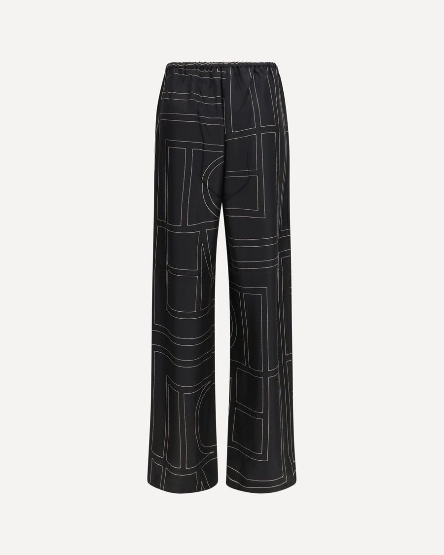 Toteme Silk monogram Pants, view 2