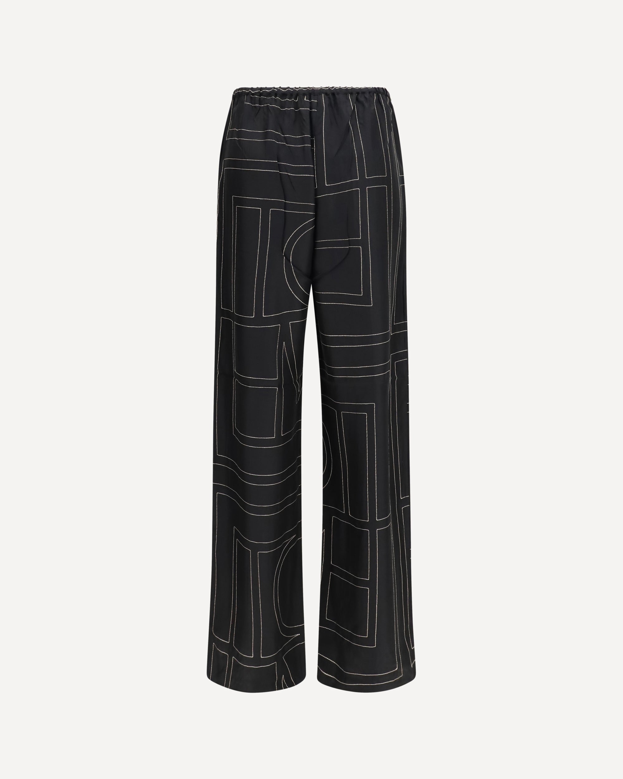 Toteme Silk monogram Pants, view 2