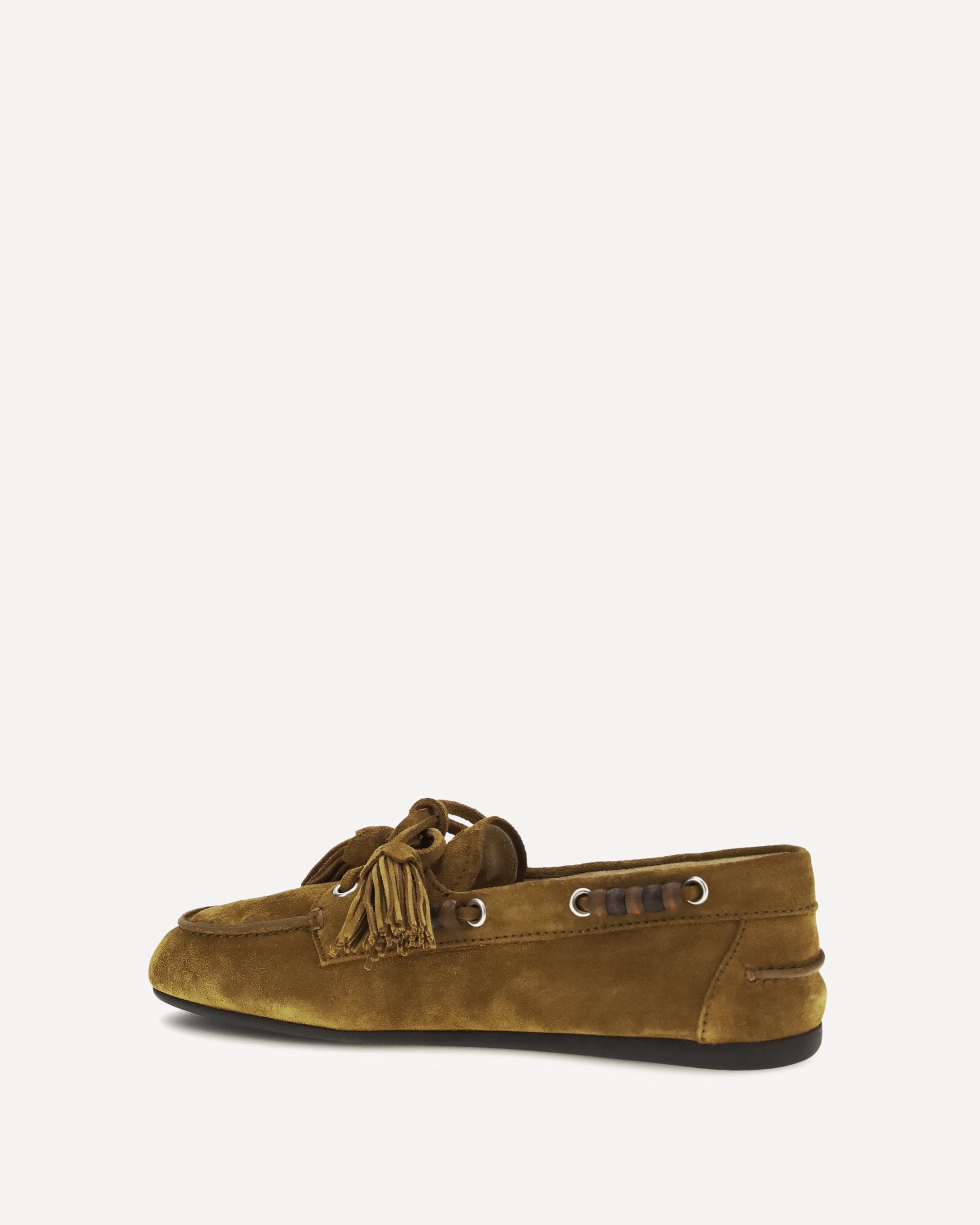 Miu Miu Boat suede Loafers, view 2