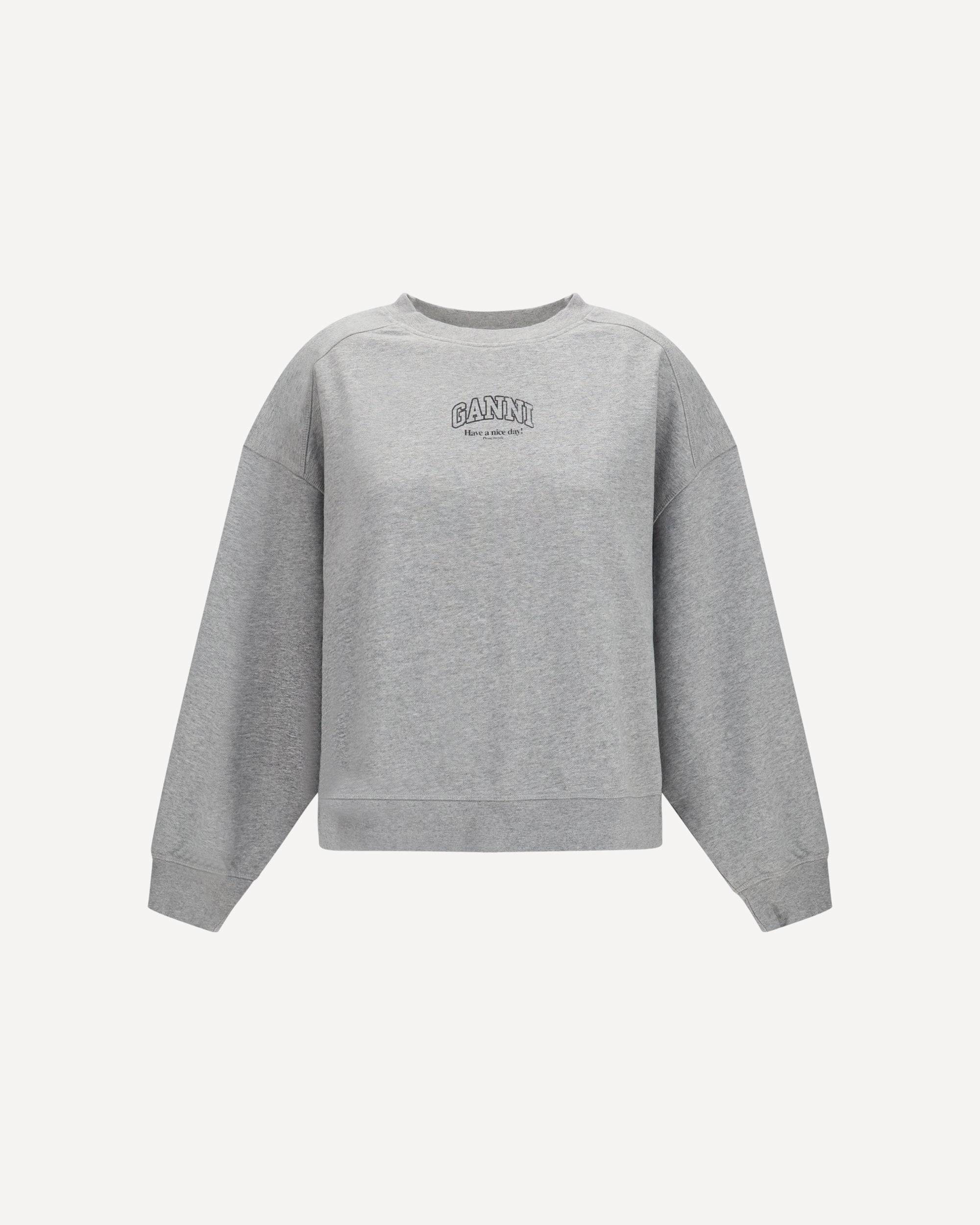 Ganni Crewneck Sweatshirt with logo