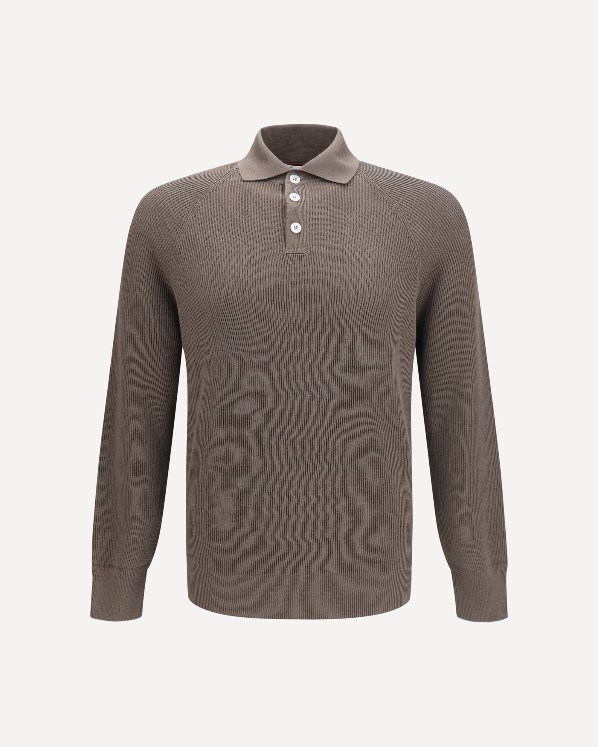 Brunello Cucinelli Long-sleeve knit Polo Shirt