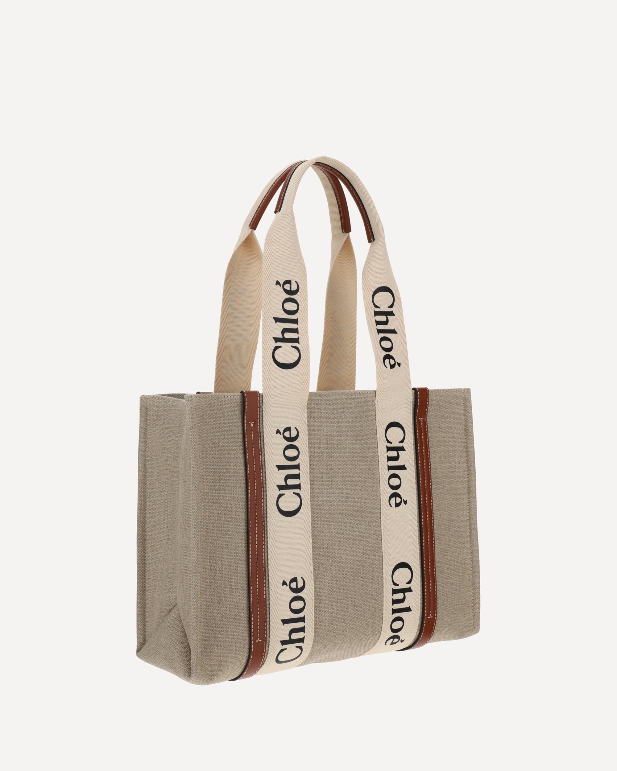 Chloé Woody canvas Shoulder Bag, view 2
