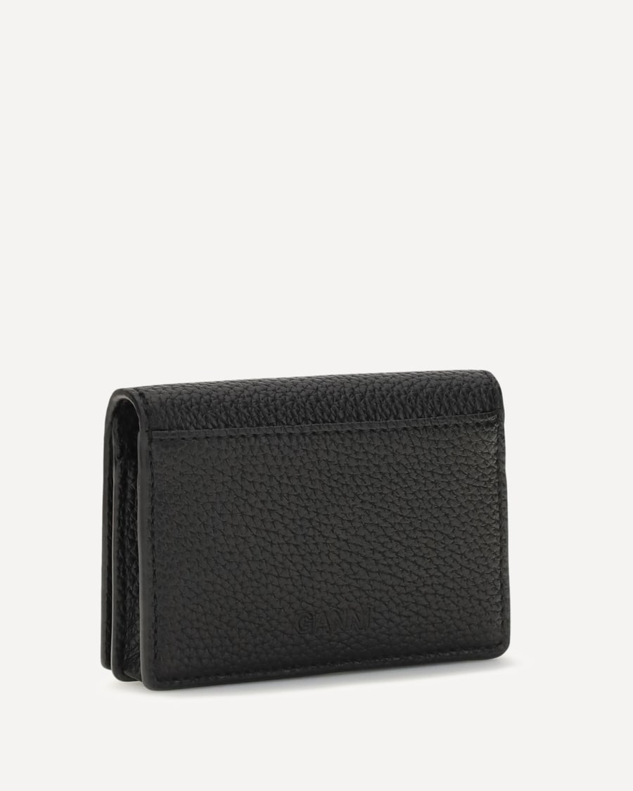 Ganni Ganni Bou Card Holder With Flap Grained, view 2