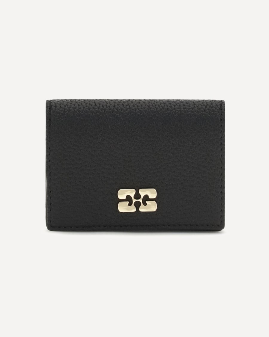 Ganni Ganni Bou Card Holder With Flap Grained, view 3