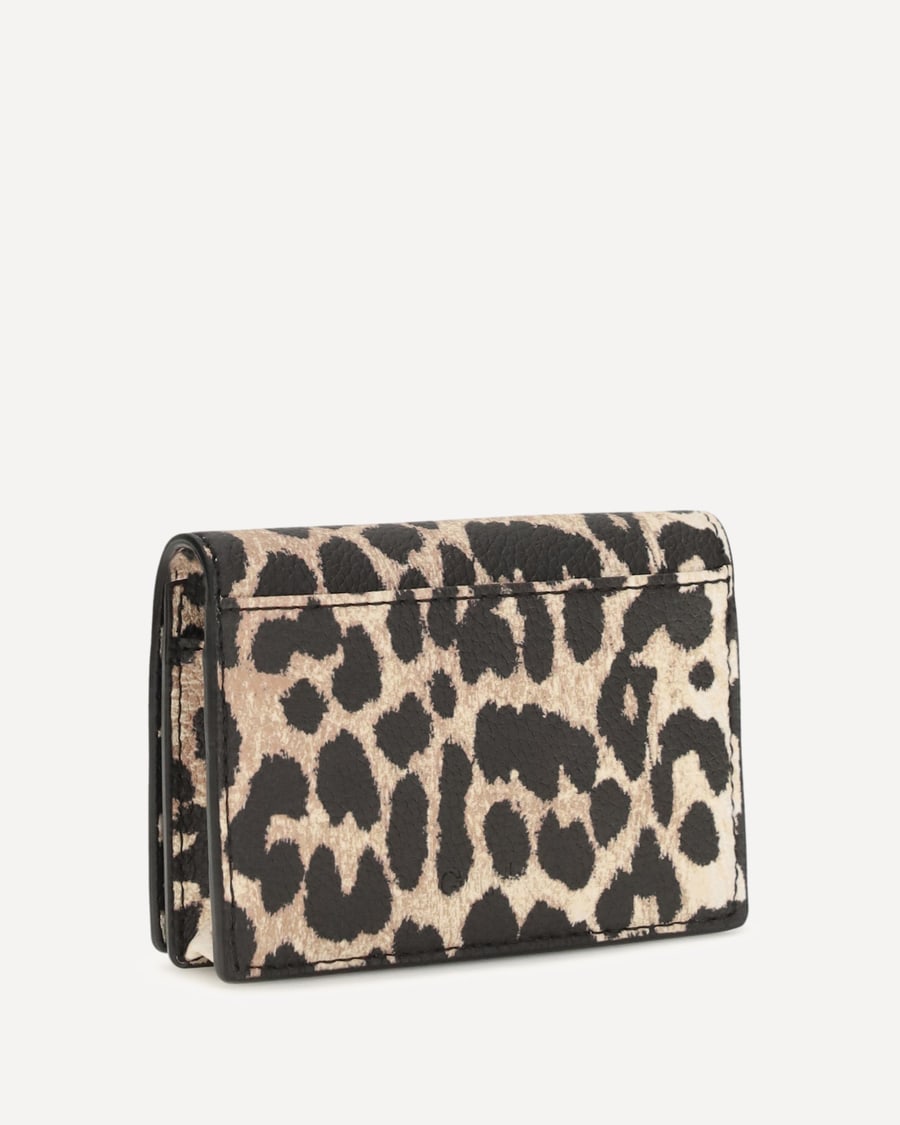Ganni Bou animal print Card Holder, view 2