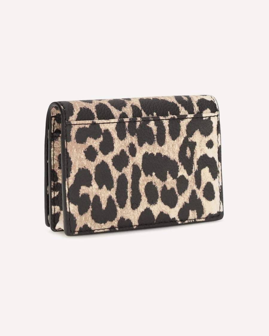 Ganni Bou animal print Card Holder, view 4