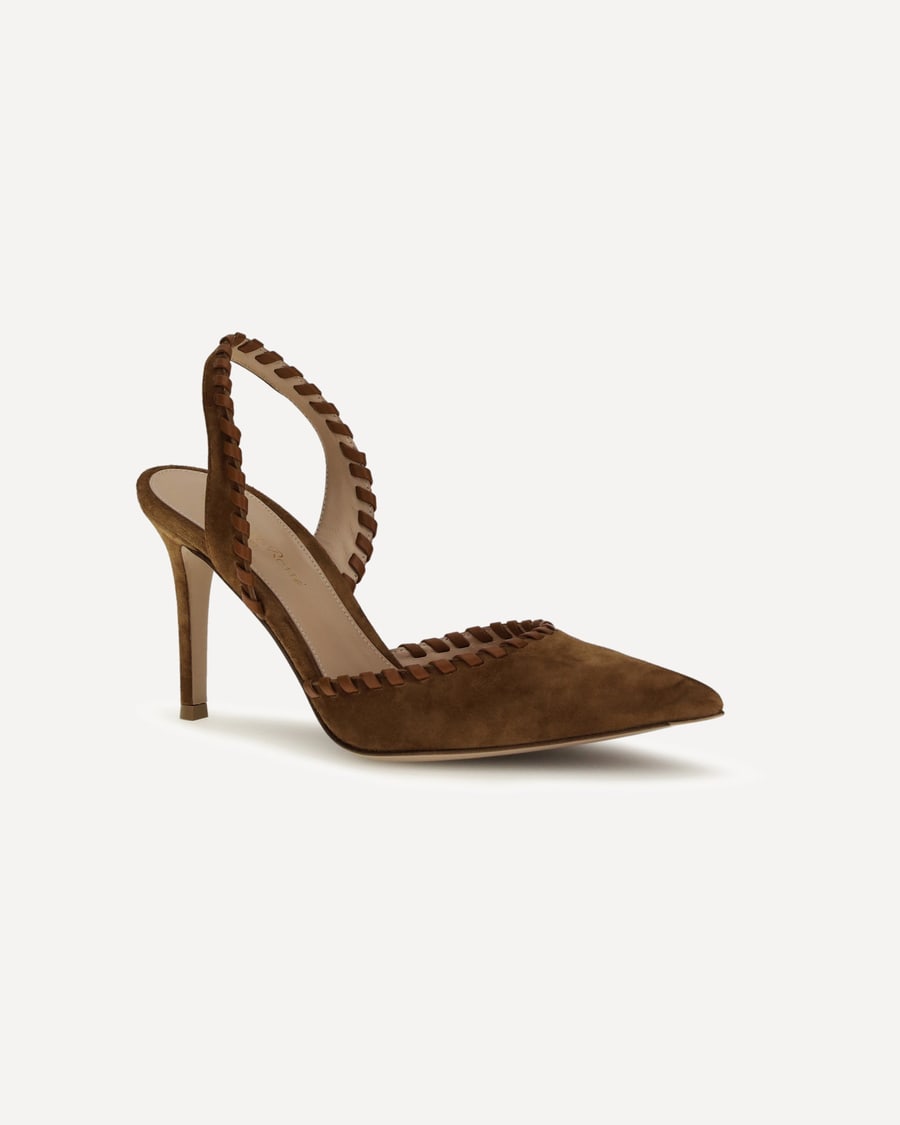 GIANVITO ROSSI Suede Pumps, view 4