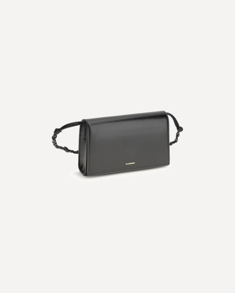 Jil Sander Tangle Wallet with shoulder strap, view 4