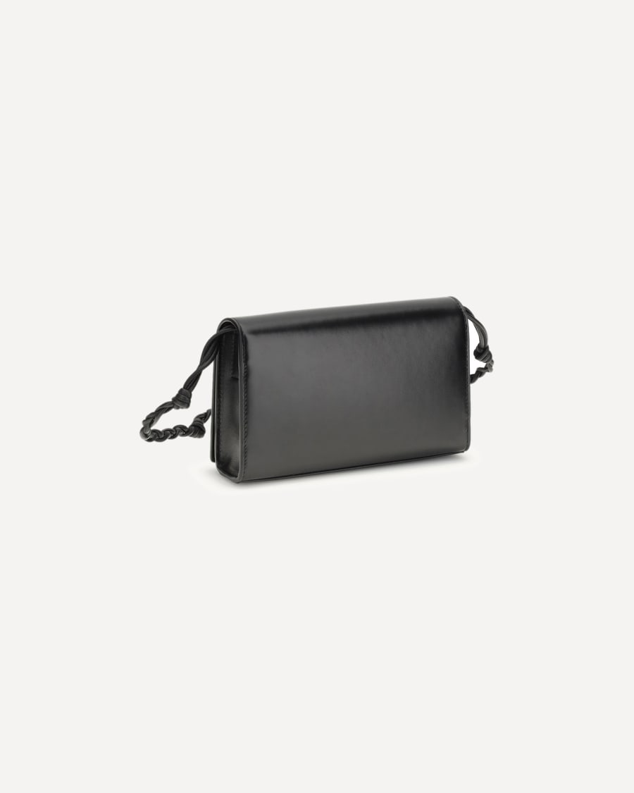 Jil Sander Tangle Wallet with shoulder strap, view 5