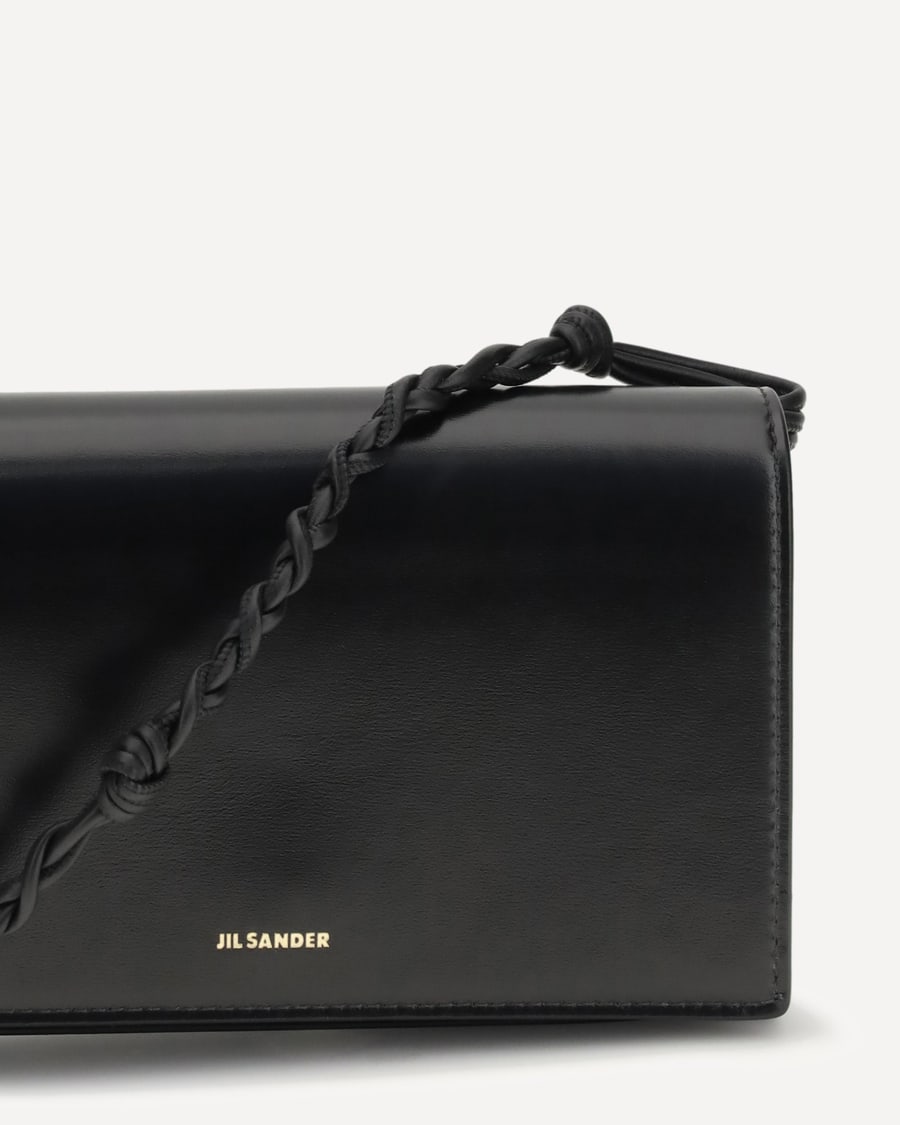 Jil Sander Tangle Wallet with shoulder strap, view 6
