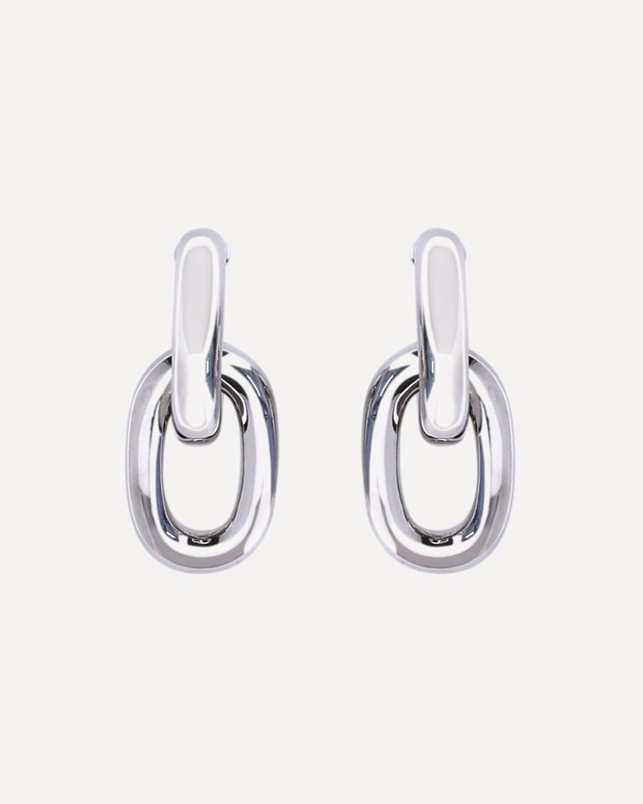 RABANNE Double XL Link Earrings, view 3