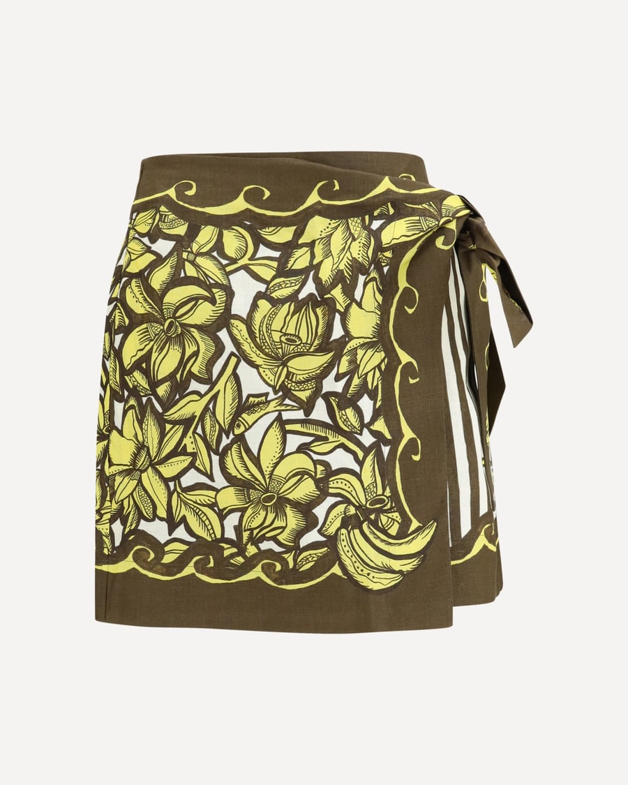ALEMAIS Mona wrap mini Skirt, view 3