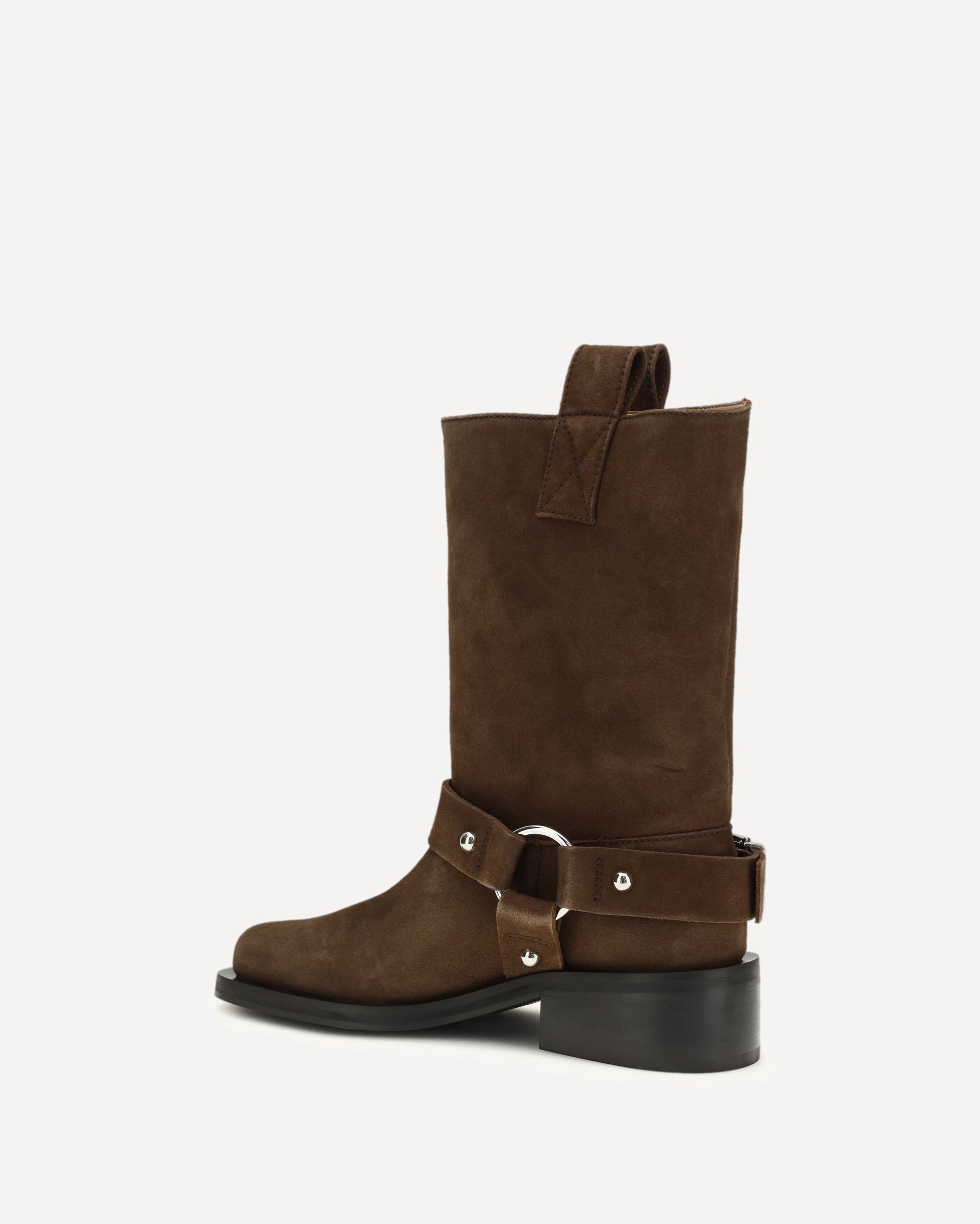 Ganni Suede biker Boots, view 2